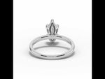 Marquise Lustre Solitaire White Gold