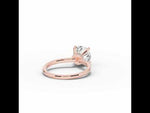 Round Tiara Glow Solitaire Rose Gold