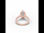 Marquise Lumière Bezel Solitaire Rose Gold