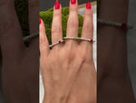 14K Yellow Gold Blue Sapphire And Diamond Stacking Bar Ring