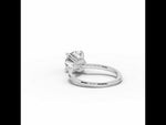 Round Tiara Glow Solitaire White Gold