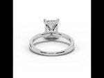 Radiant Lustre Hidden Halo Solitaire White Gold