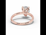 Pear Lustre Solitaire Rose Gold