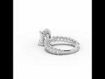 Radiant Aurielle Crown Engagement Ring White Gold