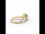 Cushion Lumière Bezel Solitaire Yellow Gold