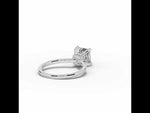 Asscher Tiara Glow Solitaire White Gold