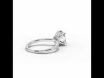 Oval Tiara Glow Solitaire White Gold