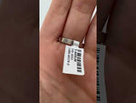 14K Gold Ascher Cut Halfway Eternity Half Bezel Set Lab Grown Diamond Wedding Band Ring