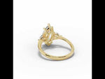 Vionne Marquise Three-Stone Engagement Ring Yellow Gold