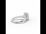 Emerald Cut Lumière Bezel Solitaire White Gold