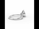 Pear Tiara Glow Solitaire White Gold