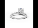Cushion Lustre Hidden Halo Solitaire White Gold