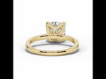 Cushion Lustre Solitaire Yellow Gold