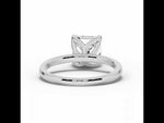 Asscher Lustre Solitaire White Gold
