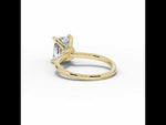 Radiant Tiara Glow Solitaire Yellow Gold