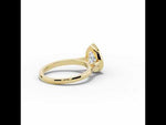 Pear Lumière Bezel Solitaire Yellow Gold
