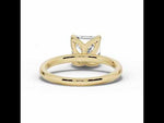 Asscher Lustre Solitaire Yellow Gold