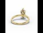 Marquise Lustre Solitaire Yellow Gold