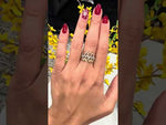 14K Gold Diamond Leaf Ring