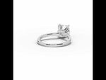 Cushion Tiara Glow Solitaire White Gold