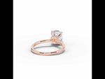Oval Tiara Glow Solitaire Rose Gold