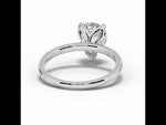 Pear Lustre Solitaire White Gold