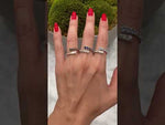 14K Rose Gold Diamond & Black Diamond  Bezel Bypass Ring