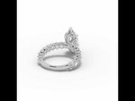 Marquise Aurielle Crown Engagement Ring White Gold