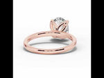 Oval Lustre Solitaire Rose Gold