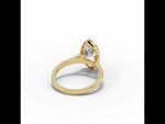 Marquise Lumière Bezel Solitaire Yellow Gold
