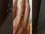 14K Gold Emerald Cut Halfway East West Eternity Bezel Set Lab Grown Diamond Wedding Band Ring