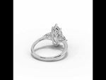 Vionne Marquise Three-Stone Engagement Ring White Gold