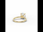 Round Tiara Glow Solitaire Yellow Gold