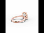 Emerald Cut Lumière Bezel Solitaire Rose Gold