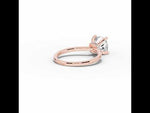Cushion Tiara Glow Solitaire Rose Gold