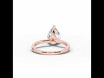 Pear Tiara Glow Solitaire Rose Gold