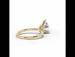Pear Tiara Glow Solitaire Yellow Gold