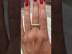 14K Gold Stretch Channel Set Diamond Ring Band