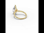 Marquise Tiara Glow Solitaire Yellow Gold