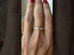 14K Gold Emerald Cut Three Quarter Way East West Eternity Bezel Set Lab Grown Diamond Wedding Band Ring