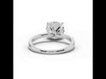 Round Lustre Hidden Halo Solitaire White Gold