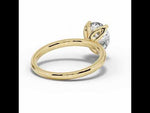 Pear Lustre Solitaire Yellow Gold