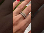 14K Gold Half-Bezel Diamond Ring Wedding Band