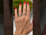 14K Gold Diamond Bezel Bypass Stacking Ring Band