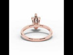 Marquise Lustre Solitaire Rose Gold