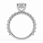 Radiant Aurielle Crown Engagement Ring Ring ABER-106-RA-LGD-6  - Abtin & Co.
