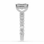 Radiant Aurielle Crown Engagement Ring Ring ABER-106-RA-LGD-6  - Abtin & Co.