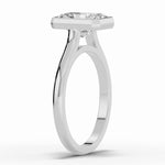 Radiant Lumière Bezel Solitaire Ring ABER-104-RA-LGD-6  - Abtin & Co.