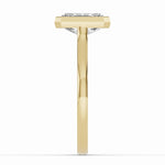 Radiant Lumière Bezel Solitaire Ring ABER-104-RA-LGD-1  - Abtin & Co.