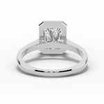 Radiant Lumière Bezel Solitaire Ring ABER-104-RA-LGD-6  - Abtin & Co.